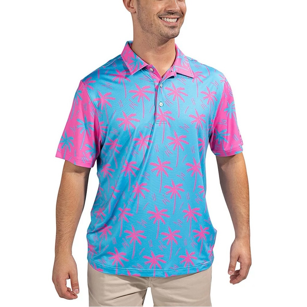 Chubbies Performance Polo - The Electric Slide - Medium - New with tags Orig $60